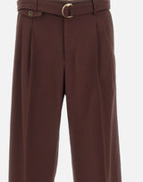 Pantaloni ampi in viscosa BP203 VI029BN DROLE DE MONSIEUR 