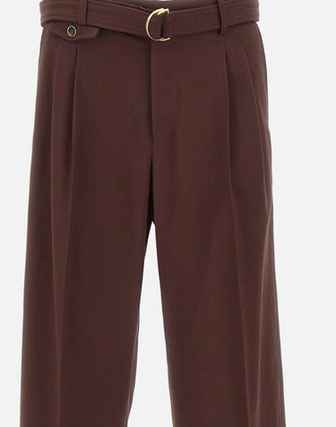 Pantaloni ampi in viscosa BP203 VI029BN DROLE DE MONSIEUR 