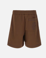 DROLE DE MONSIEUR Shorts "Elastiqué Jour Echelle" BROWN Uomo 