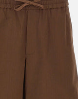 DROLE DE MONSIEUR Shorts "Elastiqué Jour Echelle" BROWN Uomo 