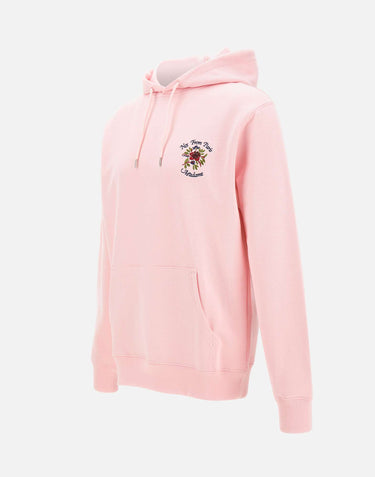 DROLE DE MONSIEUR Felpa con cappuccio "Slogan Rose" Pink Uomo 