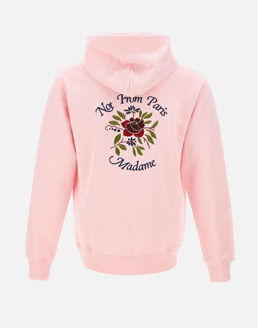 DROLE DE MONSIEUR Felpa con cappuccio "Slogan Rose" Pink Uomo 