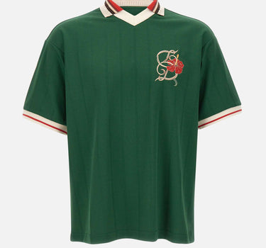 DROLE DE MONSIEUR Polo "D Hibiscus" GREEN Uomo 