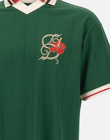DROLE DE MONSIEUR Polo "D Hibiscus" GREEN Uomo 