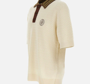 DROLE DE MONSIEUR Polo "Ajouré D Miroir" WHITE Uomo 