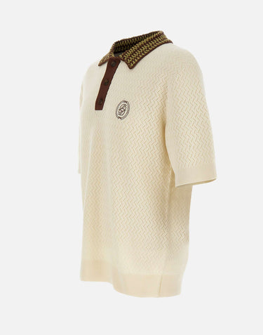 DROLE DE MONSIEUR Polo "Ajouré D Miroir" WHITE Uomo 