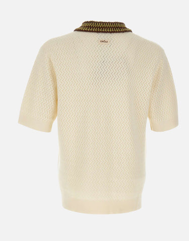 DROLE DE MONSIEUR Polo "Ajouré D Miroir" WHITE Uomo 
