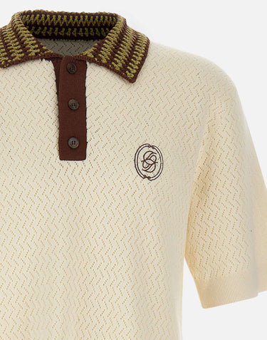 DROLE DE MONSIEUR Polo "Ajouré D Miroir" WHITE Uomo 