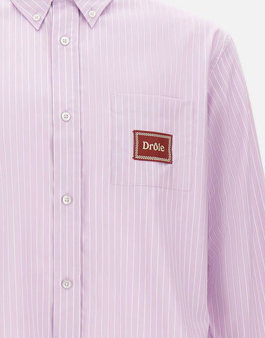 DROLE DE MONSIEUR Camicia "Rayée Drôle" Pink Uomo 