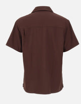 DROLE DE MONSIEUR Camicia in viscosa con tasche BROWN Uomo 