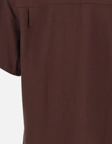 DROLE DE MONSIEUR Camicia in viscosa con tasche BROWN Uomo 