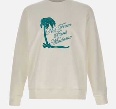 DROLE DE MONSIEUR Felpa "Slogan Palmiers" WHITE Uomo 