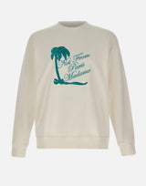 DROLE DE MONSIEUR Felpa "Slogan Palmiers" WHITE Uomo 