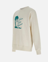 DROLE DE MONSIEUR Felpa "Slogan Palmiers" WHITE Uomo 