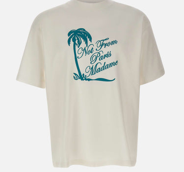 DROLE DE MONSIEUR T-shirt "Slogan Palmiers" WHITE Uomo 