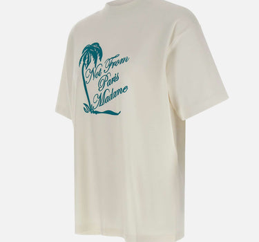 DROLE DE MONSIEUR T-shirt "Slogan Palmiers" WHITE Uomo 