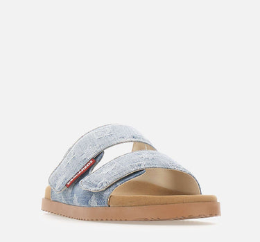 DSQUARED2 Ciabatte "D2 Monogram" Light Blue Uomo 