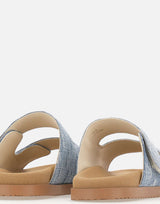DSQUARED2 Ciabatte "D2 Monogram" Light Blue Uomo 