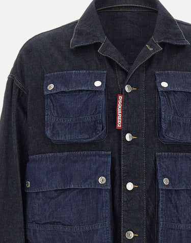 "Cargo Jean Jacket" S74AM1642 S30825470 DSQUARED2 