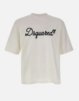 T-shirt loose fit ricamata S74GD1524 D20106100 DSQUARED2 