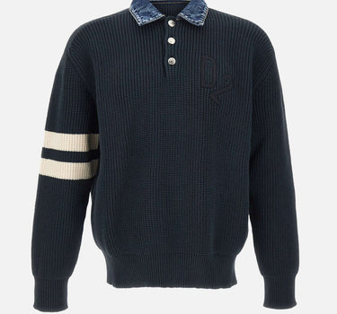Denim mix D2 knit pullover S74HA1629 D13185962 DSQUARED2 