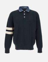 Denim mix D2 knit pullover S74HA1629 D13185962 DSQUARED2 