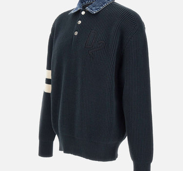 Denim mix D2 knit pullover S74HA1629 D13185962 DSQUARED2 