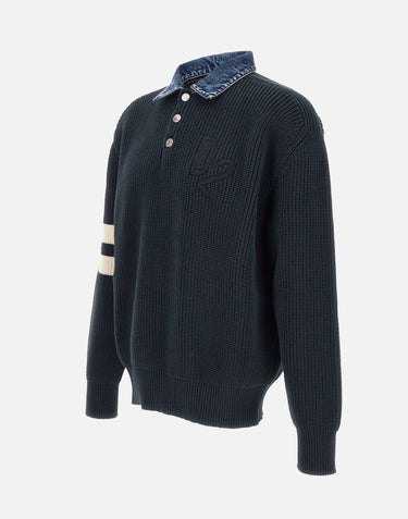 Denim mix D2 knit pullover S74HA1629 D13185962 DSQUARED2 