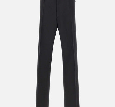 DSQUARED2 Pantaloni in lana con zip laterali BLACK Uomo 