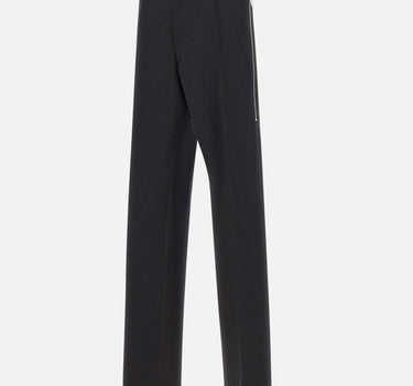 DSQUARED2 Pantaloni in lana con zip laterali BLACK Uomo 