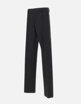 DSQUARED2 Pantaloni in lana con zip laterali BLACK Uomo 