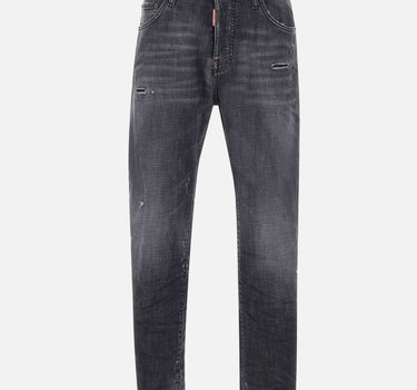 DSQUARED2 Jeans "Black Fog Wash Slim Twist" BLACK Uomo 