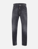 DSQUARED2 Jeans "Black Fog Wash Slim Twist" BLACK Uomo 