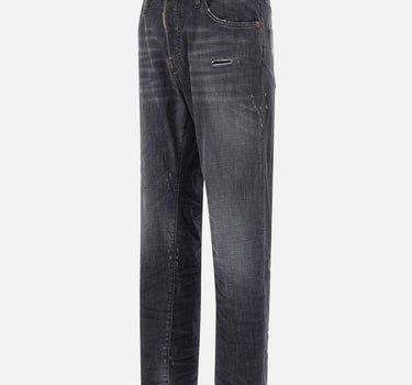 DSQUARED2 Jeans "Black Fog Wash Slim Twist" BLACK Uomo 