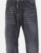 DSQUARED2 Jeans "Black Fog Wash Slim Twist" BLACK Uomo 