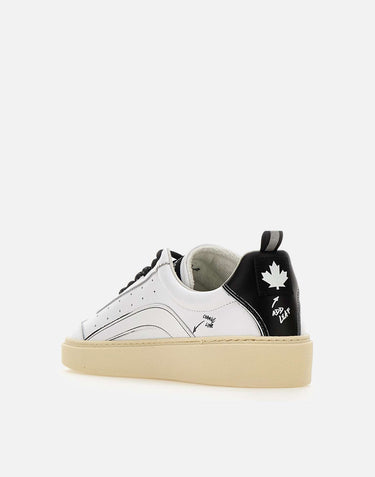 DSQUARED2 Sneakers "Rider" WHITE Uomo 