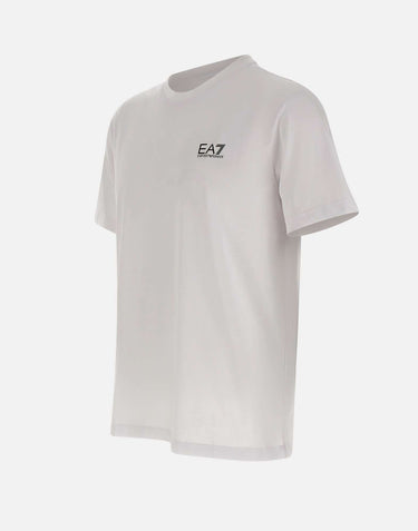 EA7 T-shirt "Logo Series" in jersey di cotone WHITE Uomo 