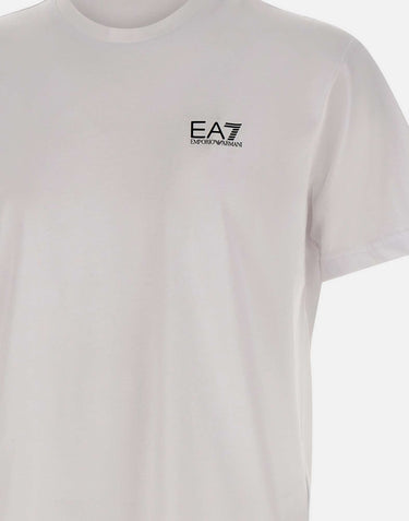 EA7 T-shirt "Logo Series" in jersey di cotone WHITE Uomo 