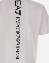 EA7 T-shirt "Logo Series" in jersey di cotone WHITE Uomo 