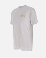 EA7 T-shirt "Gold Label" in misto viscosa WHITE Uomo 