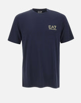 EA7 T-shirt "Gold Label" in misto viscosa BLUE Uomo 
