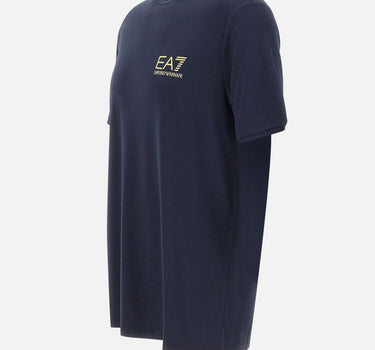 EA7 T-shirt "Gold Label" in misto viscosa BLUE Uomo 