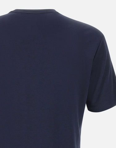 EA7 T-shirt "Gold Label" in misto viscosa BLUE Uomo 