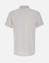 EA7 Polo "Gold Label" in misto viscosa WHITE Uomo 