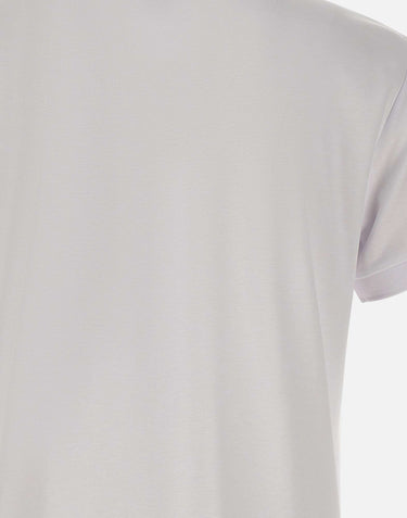 EA7 Polo "Gold Label" in misto viscosa WHITE Uomo 
