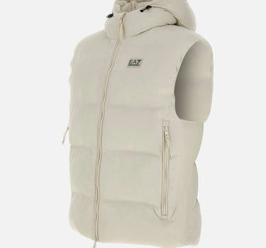 EA7 Smanicato imbottito con cappuccio WHITE Uomo 