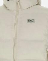 EA7 Smanicato imbottito con cappuccio WHITE Uomo 
