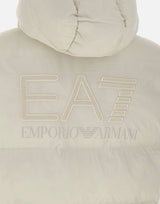 EA7 Smanicato imbottito con cappuccio WHITE Uomo 