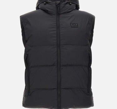 EA7 Smanicato imbottito con cappuccio BLACK Uomo 