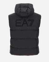 EA7 Smanicato imbottito con cappuccio BLACK Uomo 
